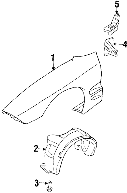 Fender & Components for 2001 Pontiac Firebird #0