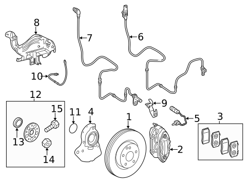 Front Brakes for 2006 Mercedes-Benz CLS55 AMG #1