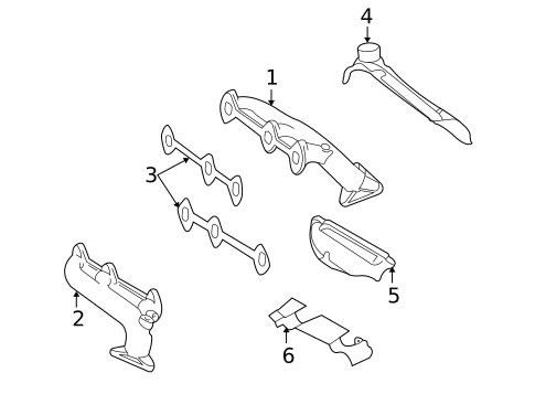Exhaust Manifold for 2005 Audi A4 Quattro #0