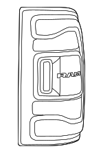68361722AI - : Tail Lamp Assembly for Ram: 2500, 3500 Image