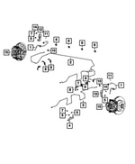 68073199AB - Brakes: Brake Line Clip for Mopar Image