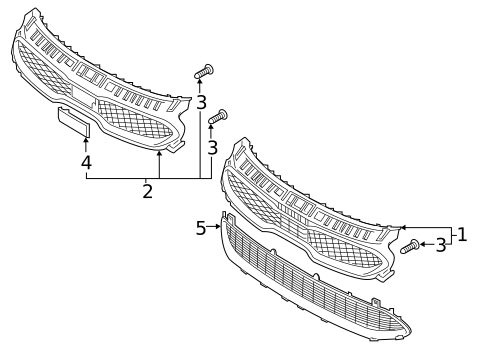 Grille & Components for 2018 Kia Stinger #0