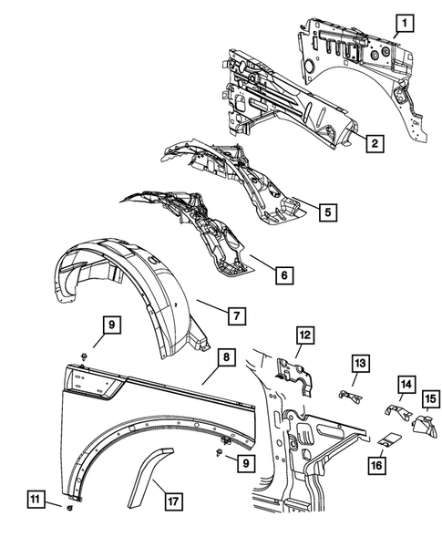 Front Fenders for 2007 Dodge Nitro #0