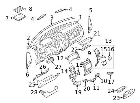 Instrument Panel for 2010 Ford F-150 #1