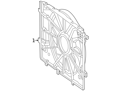 Cooling Fan for 2021 Mercedes-Benz GLE 350 #0
