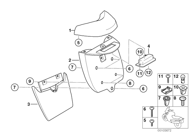 46627658379 - : Mudguard for BMW-Motorrad Image