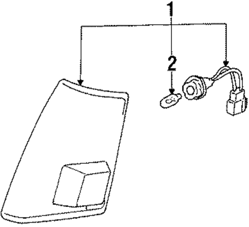 Side Marker Lamps for 1986 Dodge Colt #1