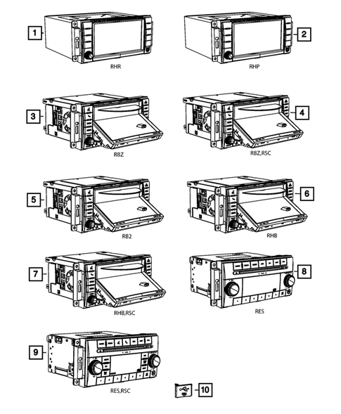 Radio, Antenna, Speakers, DVD, and Video systems for 2011 Dodge Challenger #1