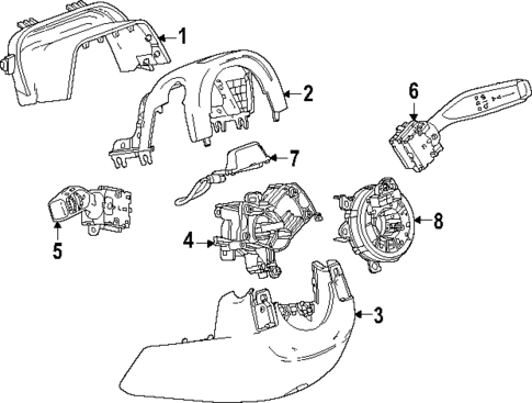 Shroud, Switches & Levers for 2025 GMC Yukon #5