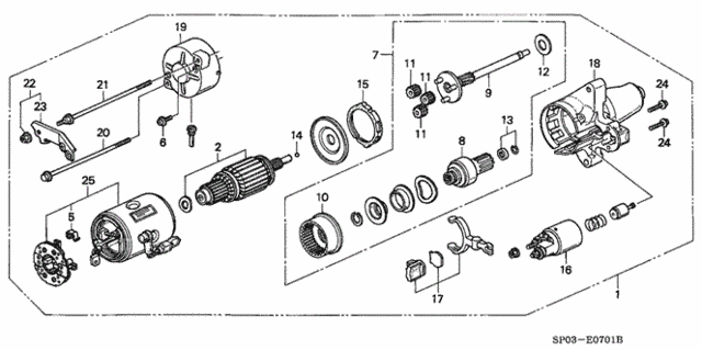 Starter Motor for 1993 Acura Legend #0