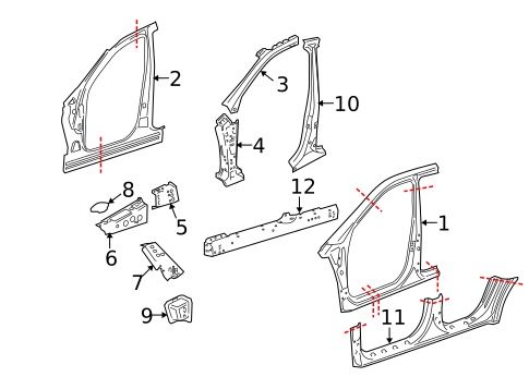 Aperture Panel for 2008 Mercedes-Benz ML320 #0