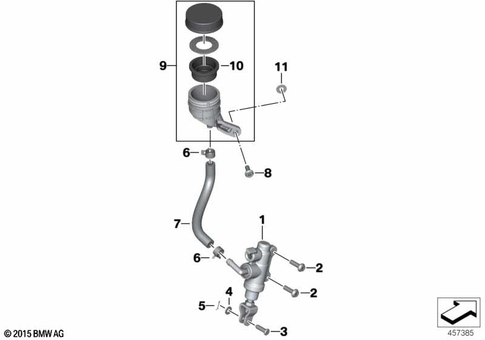Brake Master Cylinder for 2018 BMW-Motorrad R 1200 RS #0