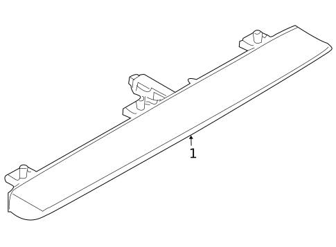 High Mounted Stop Lamp for 2011 Nissan GT-R #0