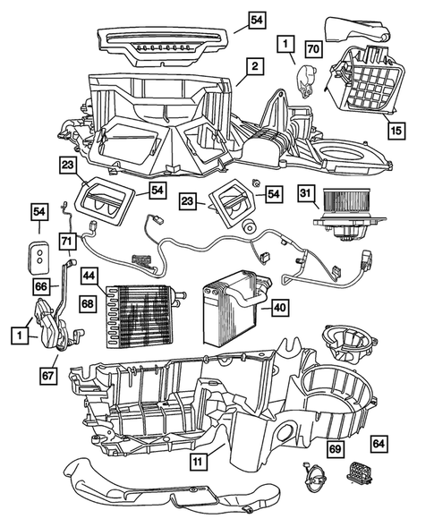 Air Conditioner and Heater Units for 2001 Dodge Dakota #0