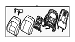 88300F3050XFJ - Body: Seat Back Assembly for Hyundai Image