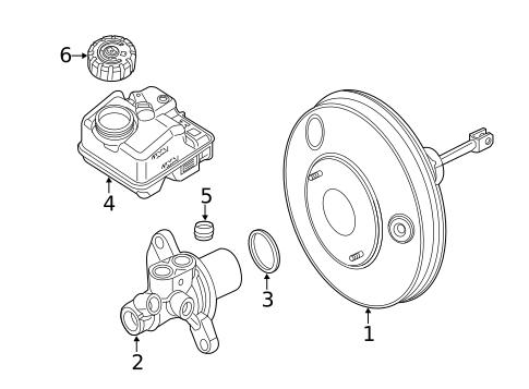 Master Cylinder - Components On Dash Panel for 2019 Smart EQ fortwo #0