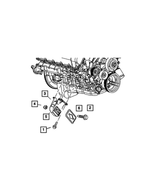 6507608AA - Engine and Transmission Mounting: Hex Head Screw And Washer for Mopar Image