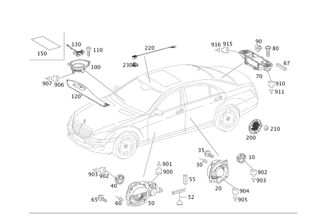 2218200202 - Electrical System: Speaker for Mercedes-Benz Image image