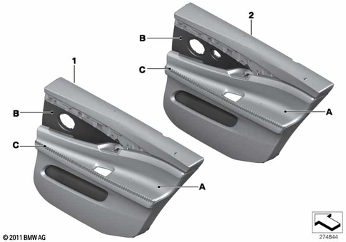 Door Trim Panels / Lateral Trim Panels for 2014 BMW 535i #0