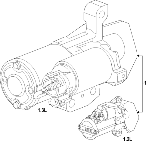 Starter for 2021 Chevrolet Trailblazer #0