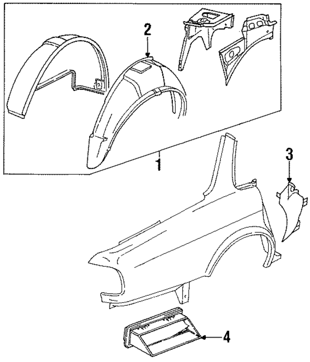 AXX1626 - Body: Wheelhouse Assembly for Jaguar Image