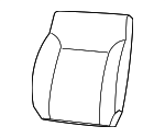 1ER101DVAA - Body: Seat Back Cover for Dodge: Nitro Image
