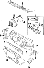 178622 - Brakes: ACDelcoâ„¢ Power Brake Booster for Buick: LeSabre, Park Avenue | Oldsmobile: 88, 98, LSS, Regency | Pontiac: Bonneville Image