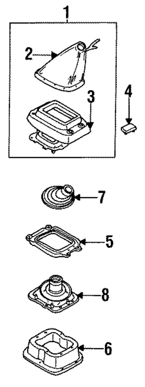 Shifter Trim for 1991 Mazda MPV #0