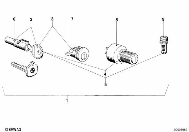 51251243277 - Body Equipment: Dual Seat Lock -  for BMW-Motorrad Image