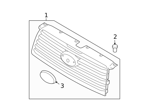 Grille & Components for 2007 Subaru Forester #0