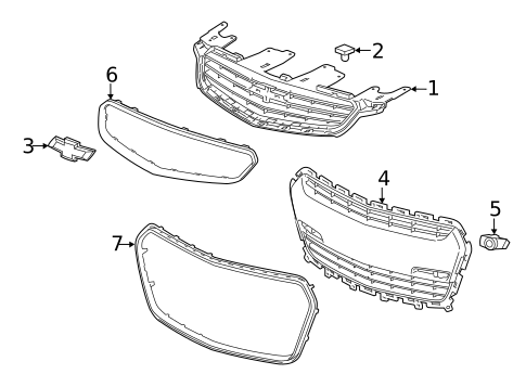 Grille & Components for 2014 Chevrolet SS #0
