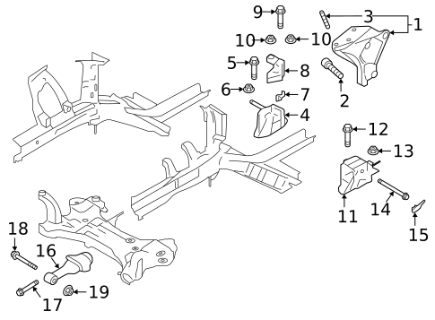Engine & Trans Mounting for 2021 Hyundai Veloster #0