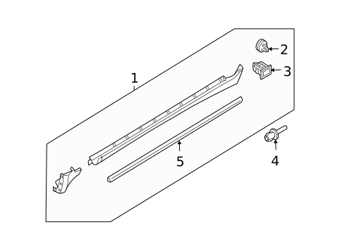Exterior Trim - Pillars for 2003 Volvo XC90 #0