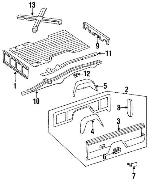 Box Assembly for 1988 Jeep Comanche #0