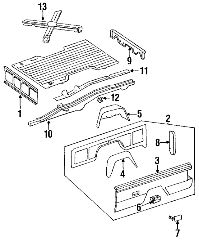 52100230AB - Air &amp; Fuel Delivery: Fuel Filler Housing Bracket for Mopar Image