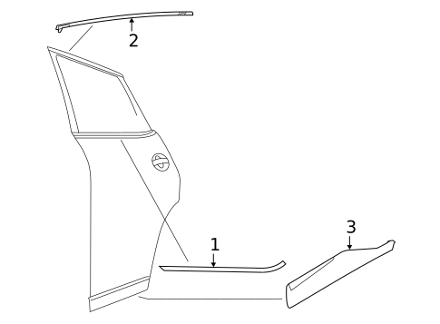 Exterior Trim - Rear Door for 2023 Nissan Murano #0