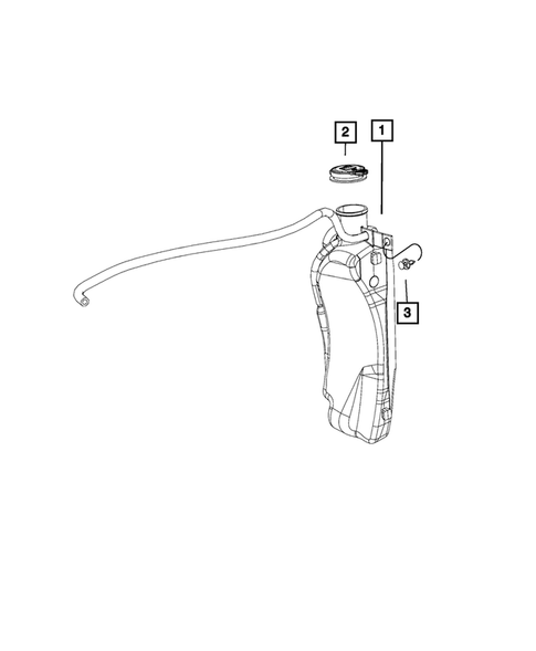 Engine Coolant Reservoir (Bottle) for 2016 Jeep Wrangler #0