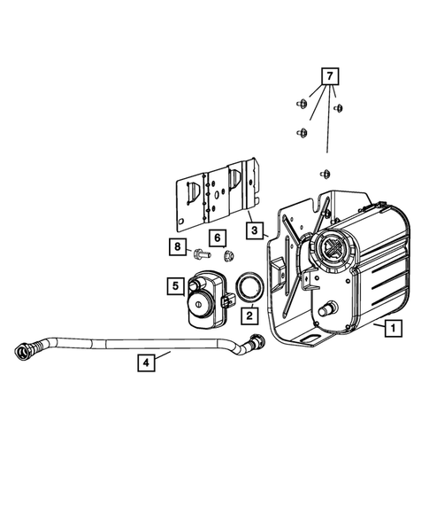 Vacuum Canister/Leak Detection Pump for 2008 Jeep Liberty #0