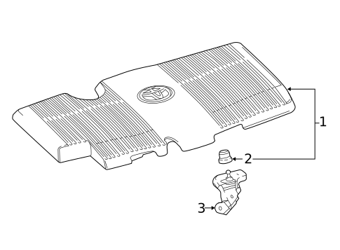 Engine Appearance Cover for 2020 Toyota Prius AWD-e #0
