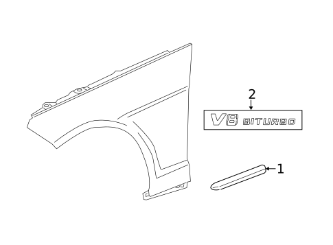 Exterior Trim - Fender for 2014 Mercedes-Benz E350 #0