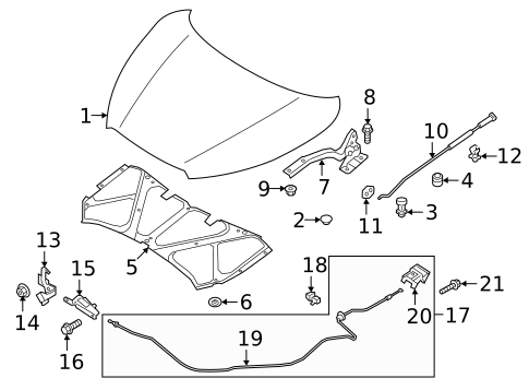 Hood & Components for 2018 Nissan Kicks #0