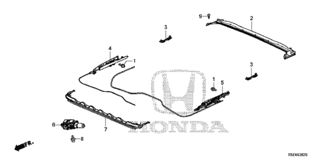 Roof Slide Components for 2019 Honda Ridgeline #0