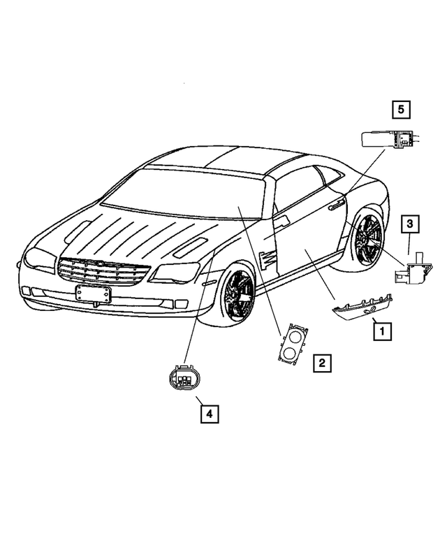 5135983AA - Electrical: Door Ajar Switch for Mopar Image