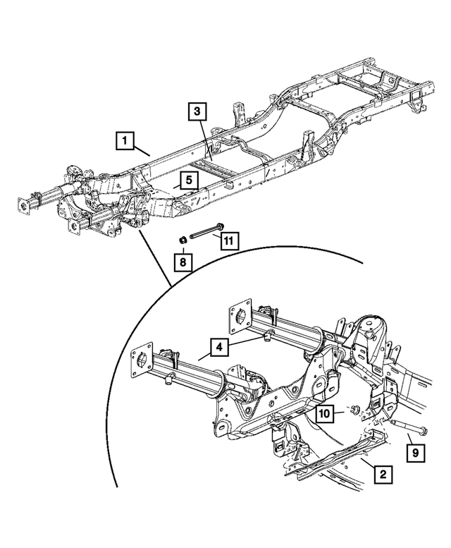 68004265AD - Frame, Bumper and Fascia: Frame for Mopar Image