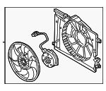 25380D2200 - Cooling System: Fan Assembly for Genesis: G80, G90 Image