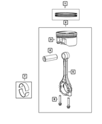 68090673AA - Engine: Piston Pin And Rod for Mopar Image