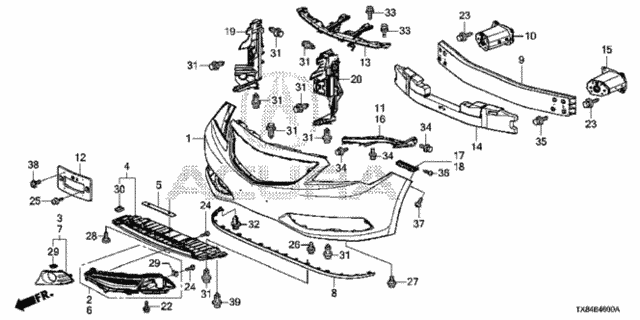 Front Bumper for 2013 Acura ILX #0