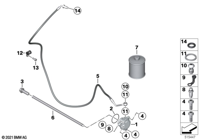 21528565250 - Clutch: Clutch Slave Cylinder -  for BMW-Motorrad Image
