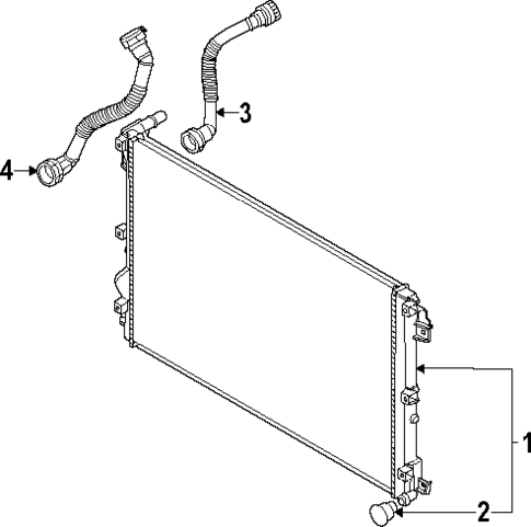 Radiator & Components for 2025 Genesis GV60 #1