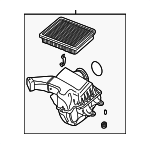13717503496 - Engine: Air Cleaner Assembly for BMW: 323Ci, 323i, 328Ci, 328i Image